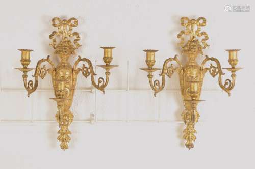 pair of wall sconces in Empire-style