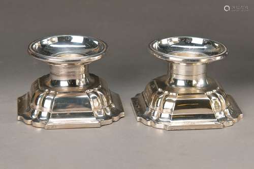 couple silver candle holder