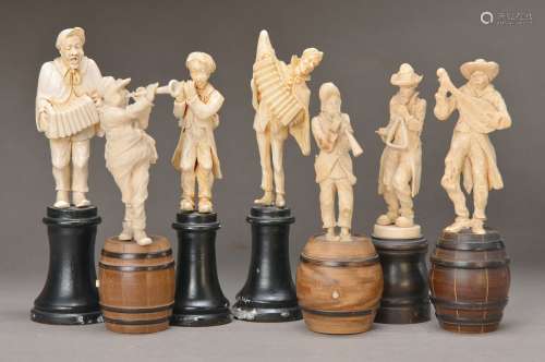 7 ivory carvings