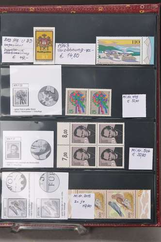 collection Stamps in Abarten