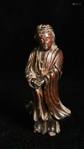 Chinese Boxwood Carving of a Kuanyin