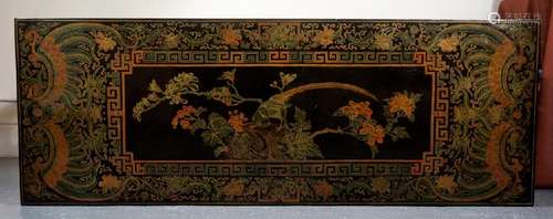 Chinese Lacquer Painting Table