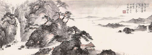 姚 华(1876-1930) 秋山旷远 设色纸本 镜片
