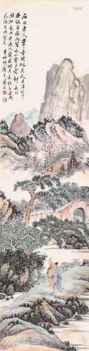 金梦石(1869-1952) 擬古人笔意 设色纸本 立轴