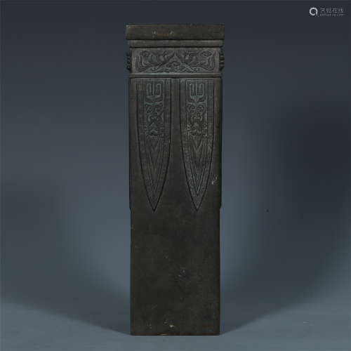 CHINESE ANCIENT BRONZE SQUARE INCENSE CAGE