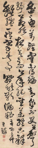 王 铎(1592-1652) 书法 水墨纸本 立轴