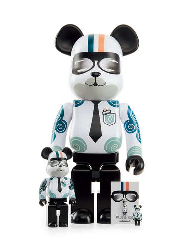 MEDICOM×PAUL&JOE 2010年作 Be@rbrick Paul&Joe公仔套组 PVC