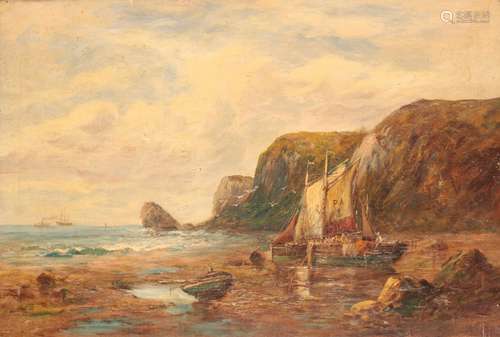 WILLIAM JOSEPH JULIUS CAESER BOND (1833-1926) Coastal scene