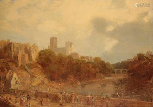 ENGLISH SCHOOL, 19TH CENTURY View of Durham Castle and Cathedral