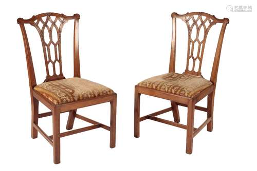 SET OF SIX GEORGE III DINING CHAIRS