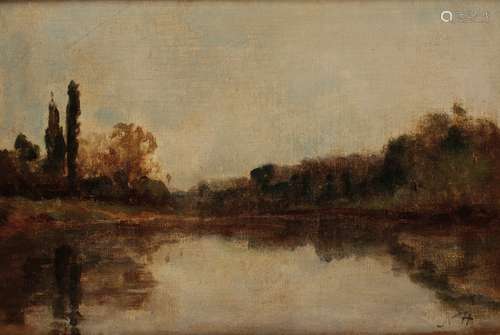 ASCRIBED TO NATHANIEL HONE II (1831-1917) River landscape