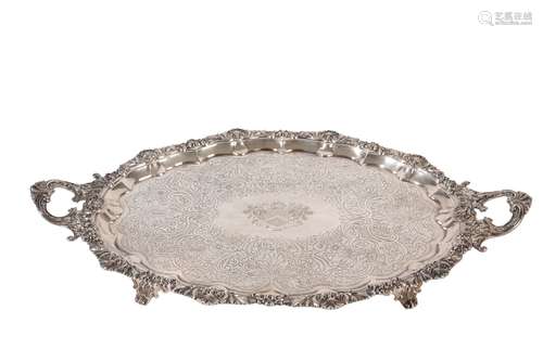 GEORGE III SILVER TRAY