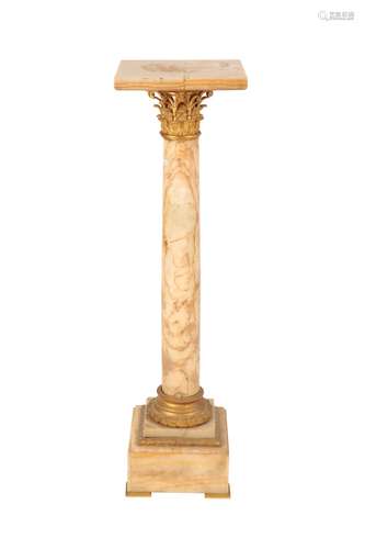 LOUIS XVI STYLE ALABASTER TORCHERE