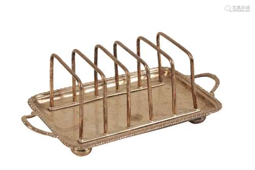 VCTORIAN SILVER SIX-BAR TOAST RACK