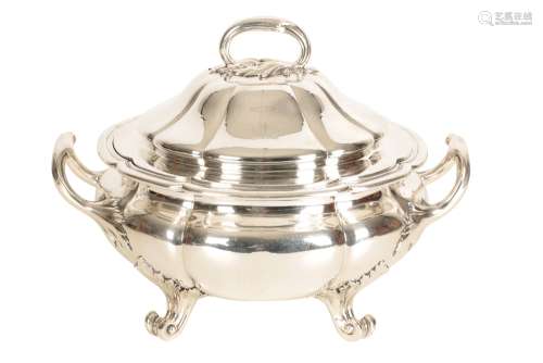 WILLIAM IV SILVER SOUP TUREEN AND COVER