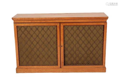 REGENCY BIRDS EYE MAPLE SIDE CABINET