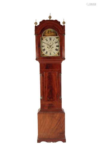 GEO III MAHOGANY LONGCASE CLOCK