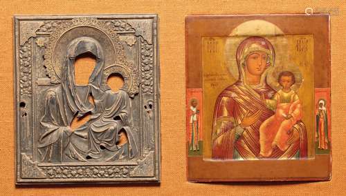 RUSSIAN ORTHODOX SCHOOL Icon of the Madonna and Child