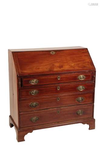 GEORGE III MAHOGANY BUREAU