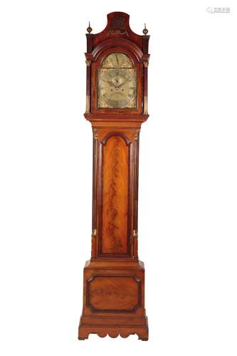 GEORGE III MAHOGANY LONGCASE CLOCK