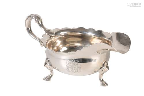 GEORGE II SILVER SAUCE BOAT