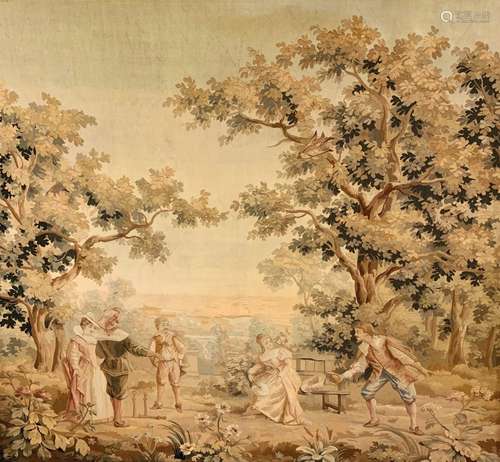 AUBUSSON TAPESTRY, 19TH CENTURY