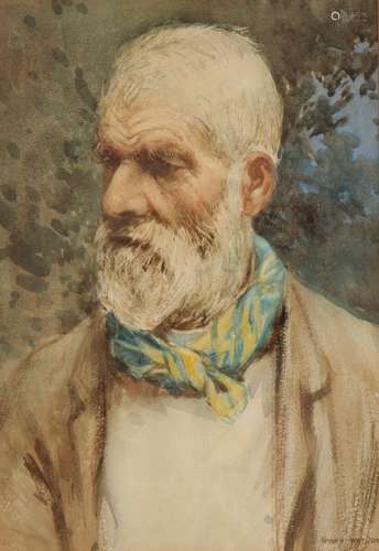 HARRY WATSON (1871-1936) Head and shoulders portrait of a gentleman