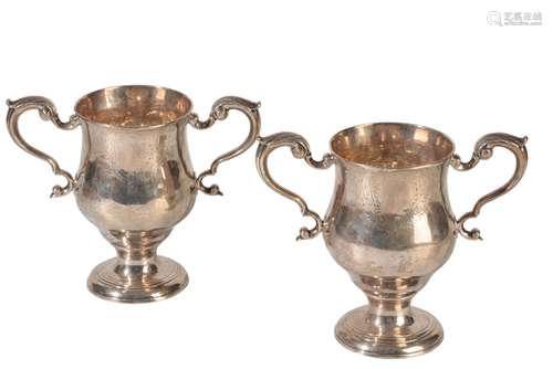 PAIR OF GEORGE III IRISH SILVER CUPS