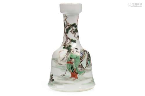 A LATE 19TH/EARLY 20TH CENTURY CHINESE FAMILLE VERTE VASE