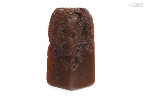 A CHINESE HARDSTONE SEAL