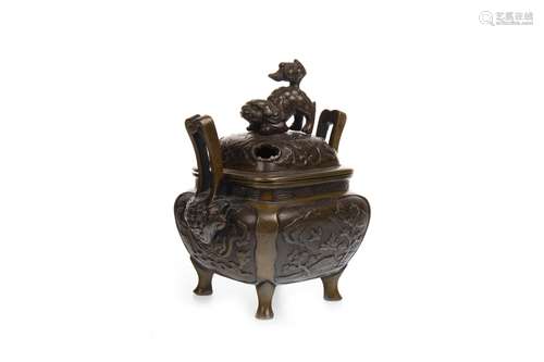 A 20TH CENTURY CHINESE BRONZE CENSER