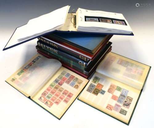Stamps - British Commonwealth - Queen Victoria onwards contained in ten stock albums/albums