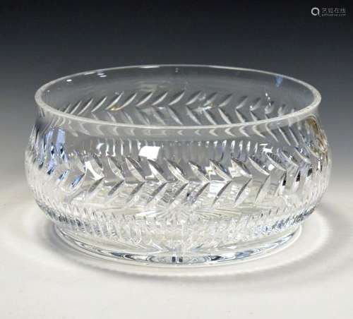 Massive Waterford crystal bowl, 32cm wide, 14.5cm high, with original box