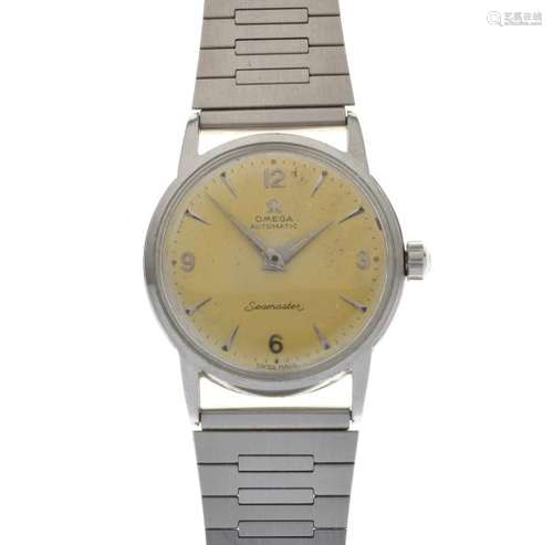 Omega - Vintage mid-size stainless steel Seamaster Automatic, champagne dial with Arabic quarters,