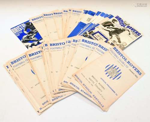 Football Memorabilia - Bundle of Bristol Rovers F.C. football programmes for Seasons 1964-65 (20),