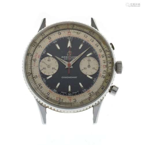 Breitling - Gentleman's Chronomat 808 stainless steel manual wind chronograph wristwatch, reverse