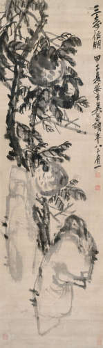 吴昌硕 1844-1927 三寿作朋
