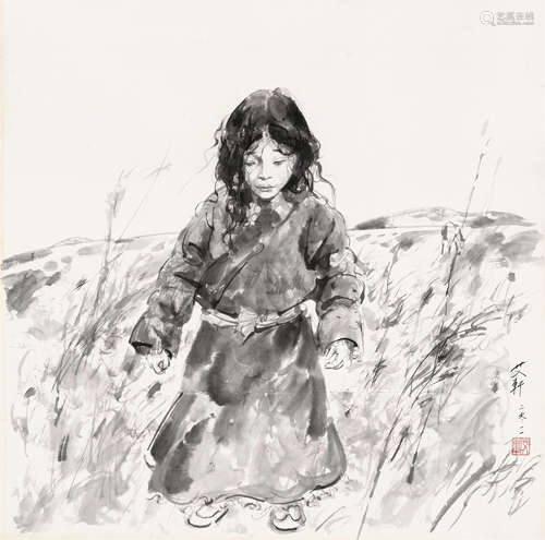 艾轩 b.1947 藏族少女