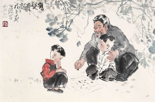 卢沉 b.1935 鹤发童颜