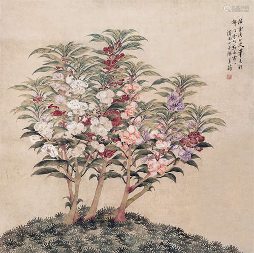 缪嘉惠 1875-1908 凤仙花