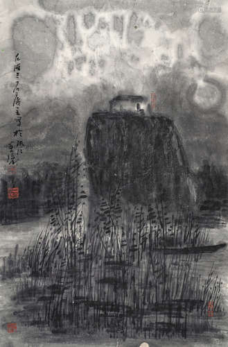 曾密 b.1935 山水