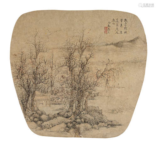 吴宏 1615 -1680 山水