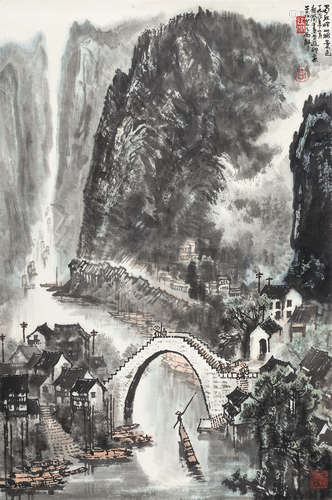 李行简 b.1937 蜀江山色