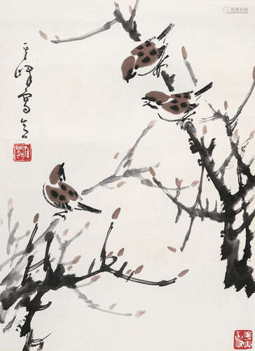 孙其峰 b.1920 麻雀