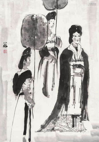 傅小石 b.1932 游春图