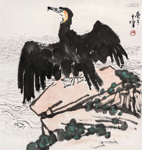 孙其峰 b.1920 鱼鹰