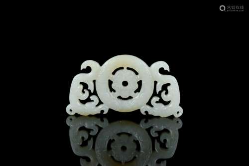 JADE CARVED 'CHILONG' PENDANT