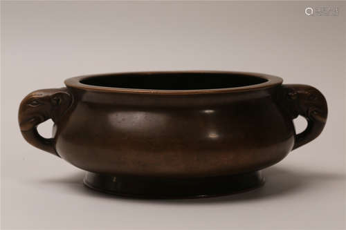 A Chinese Bronze Incense Burner