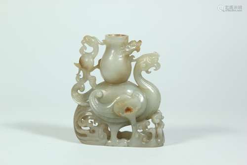 A Chinese Carved Jade Vase