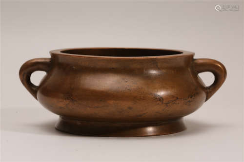 A Chinese Bronze Incense Burner